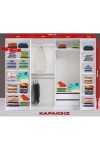 Kenyap Plus 814285 Kapaksız Giysi Odası Dolabı 285 cm Beyaz 4 modüllü