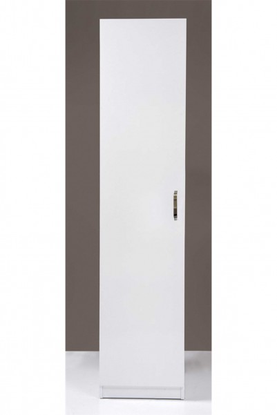 Kenyap Plus 813024 Stella Tek Kapaklı Askılıklı Gardırop Parlak Beyaz