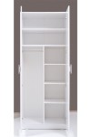 Kenyap Plus 812492 Stella 4 Kapaklı 2 Çekmeceli Gardırop - Parlak