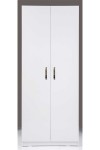 Kenyap Plus 812426 Stella 2 Kapaklı Raflı Gardırop - Parlak Beyaz