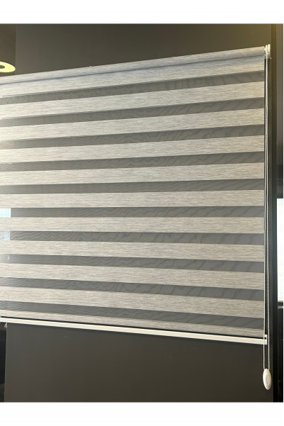 Açık Gri Zebra Stor Perde 114