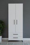 Kenyap Eko İki Kapaklı İki Çekmeceli 70 x 184 Gardrob