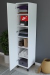 Kenyap Eko Tek Kapaklı Raflı 40 x 184 Gardrob Kenyap Eko Tek Kapaklı Raflı 40 x 184 Gardrob
