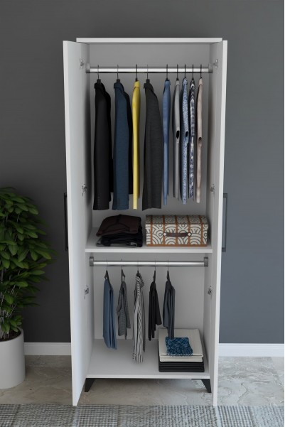 Kenyap Eko İki Kapaklı İki Askılıklı 70 x 184 Gardrob