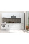 Kenyap Eko Line Mutfak Parlak Beyaz High Gloss 300 Cm Tezgah Dahil
