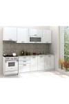 Kenyap Eko Line Mutfak Parlak Beyaz High Gloss 260 Cm Tezgah Dahil