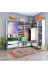 Kenyap Plus 817511 Flexi Kapaksız Giysi Dolabı Beyaz 325 Cm